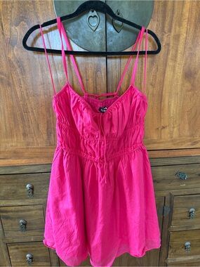 Steve Madden Hot Pink Spaghetti Strap Dress